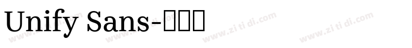 Unify Sans字体转换 Unify Sans字体转换